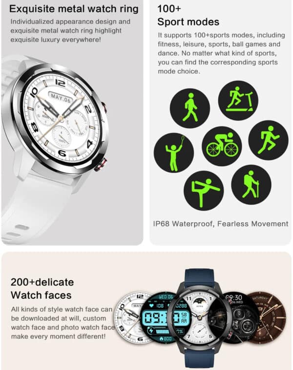 HX08 Smart Watch Super Amoled