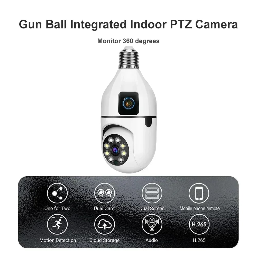 Wireless WIFI Dual Lens Security Camera