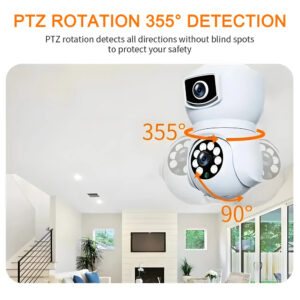 8MP UHD WiFi Bulb Camera Dual Lens